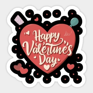 Happy valentines day Sticker